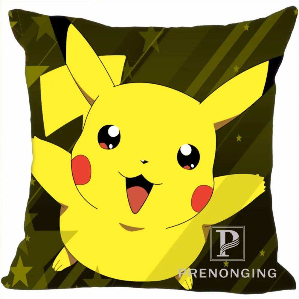 

Custom Decorative Pillowcase Pikachu Pokemon Square Zippered Pillow Cover Best Gift 20X20cm,35X35cm(One Side)180117#97