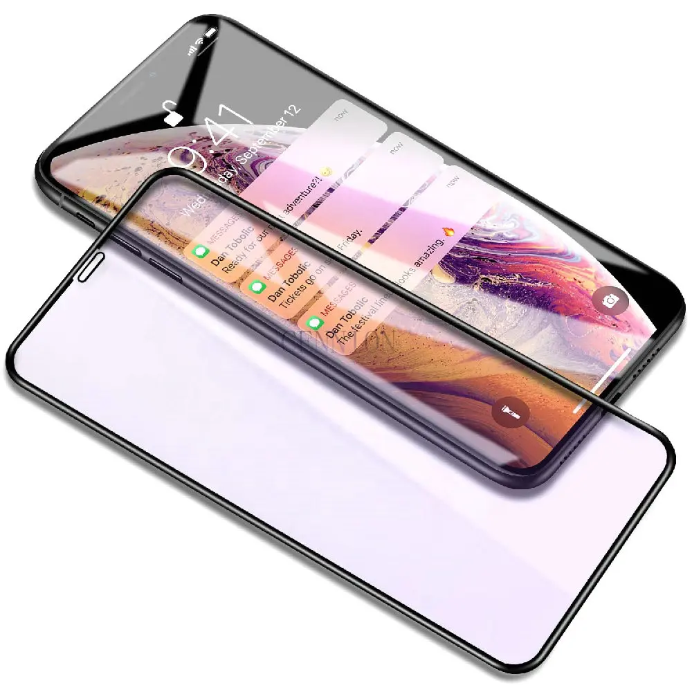 Заводская цена 5D полное покрытие закаленное стекло протектор для iPhone X XR Xs Max 6s 6 8 7