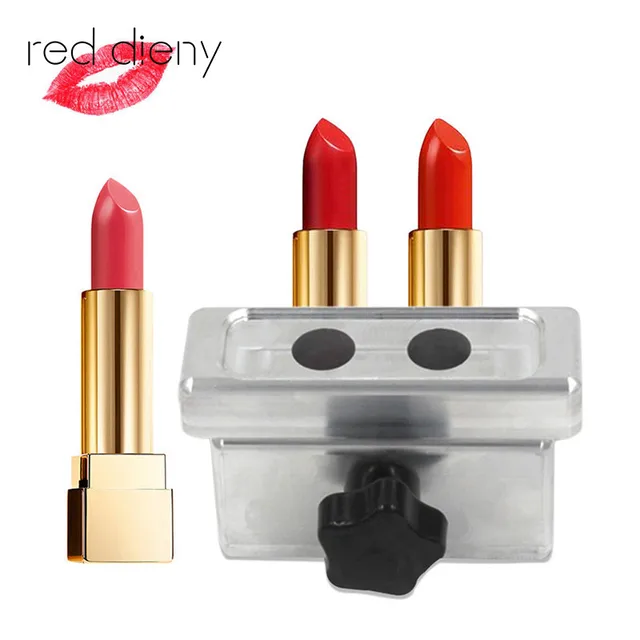 1 set DIY 2 cavities aluminum lipstick mold , two cavity aluminum