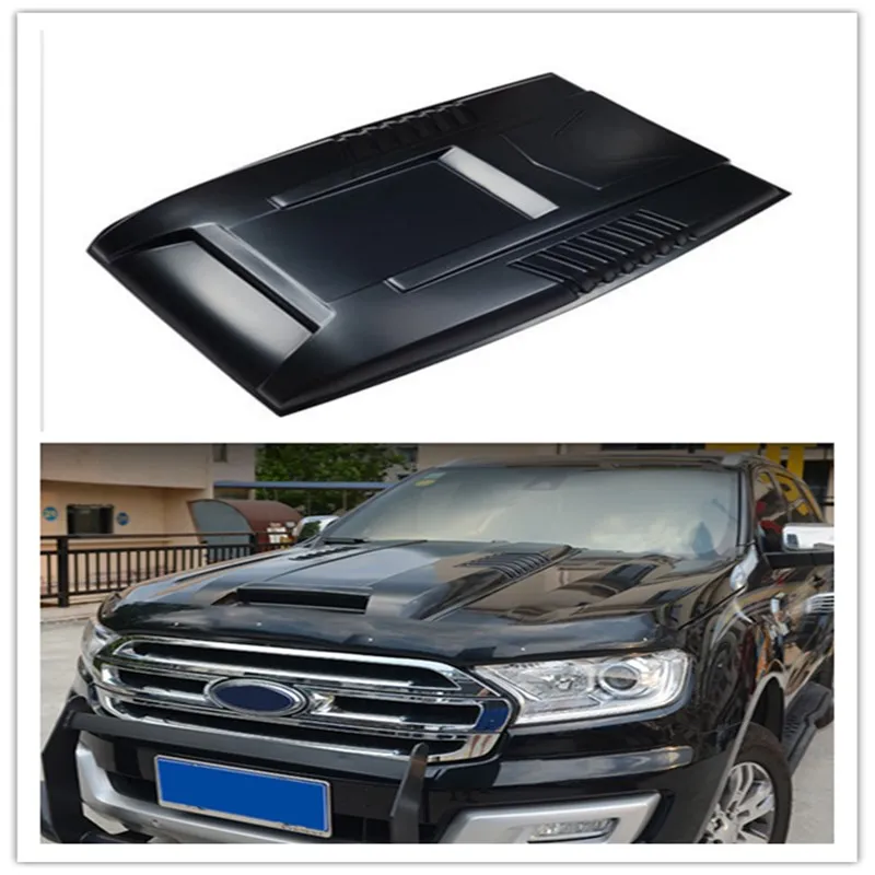 

exterior car styling car hood vents Bonnet Scoop Hoods Cover Fit For EVEREST ENDEAVOUR 2015-18 bonnet scoop auto accessories