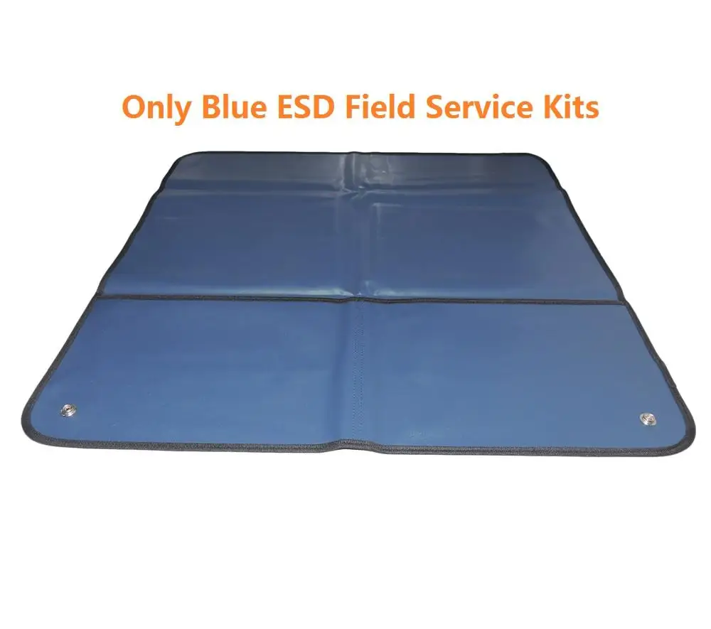 ESD коврик синий красный 60*60 см с антистатический браслет и 2 м заземления шнур заземления склеивания разъем EBP ESD коврик - Цвет: Only Blue mat