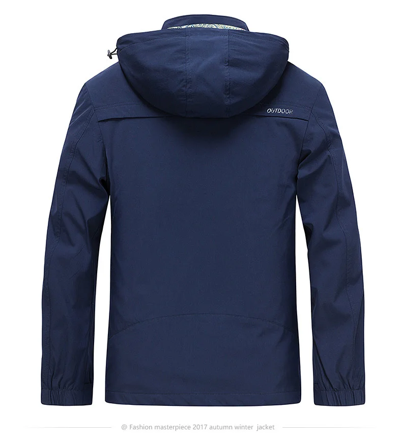 Waliicorners Autumn Mens Jackets Casual Military Jacket Windbreaker Quick Dry Coat Men Mesh Liner Plus Asian Size 4XL veste homme 16 9