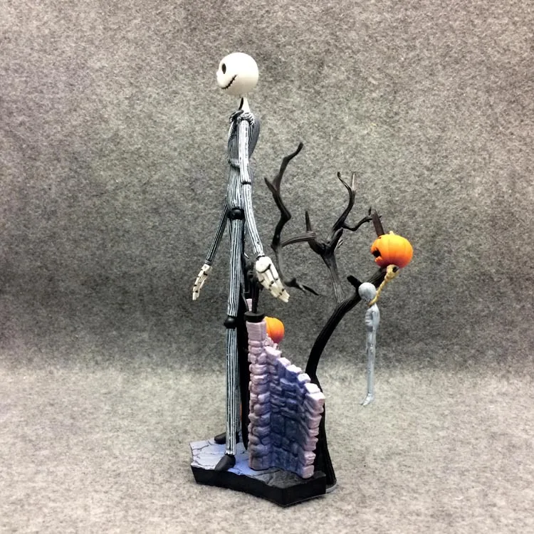 18cm SCI-FI REVOLTECH Jack 005 Action Figure Jack Skellington With Pumpkin The Nightmare Before Christmas Model Doll