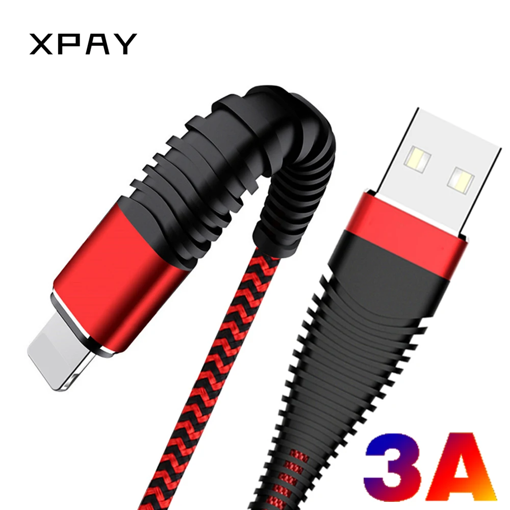 

3A Usb Cable for Lighting Cable Fast Charging Cable for IPhone Charger Cord Usb Data Cable for IPhone XS MAX XR X 8 7 6S 6 Plus