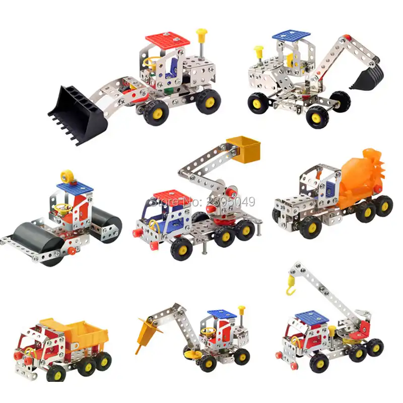 Yeni Kucuk Metal Montajli Yapi Blogu Arsa Demir Oyuncak Sokme Egitim Demir Insaat Arac Model Yaraticilik Hediye Metal Assembly Disassembling Toysmetal Building Blocks Aliexpress