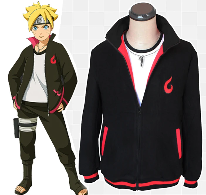 buy Anime Naruto Uzumaki Boruto Fleeces Cosplay Costume Boruto Casual Hoodi...