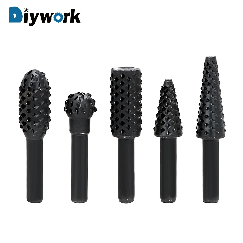 DIYWORK 5 шт./компл. HSS деревянные сверла поворотный файловый нож инструмент для резьбы по дереву резки инструменты для работы по дереву мини