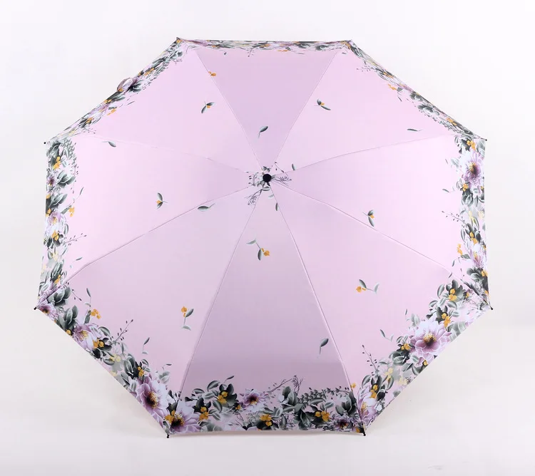 5 складных мини зонтов от солнца Модный 8 K Цветочный Карманный Зонтик для женщин Открытый бизнес зонтик женский складной зонтик Paraguas