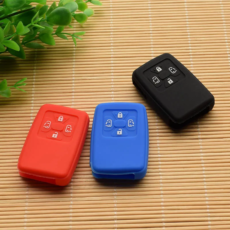 

Silicone key fob Case cover skin protect Shell holder for TOYOTA ESTIMA ALPHARD VELLFIRE REMOTE SMART KEY 4 BUTTON