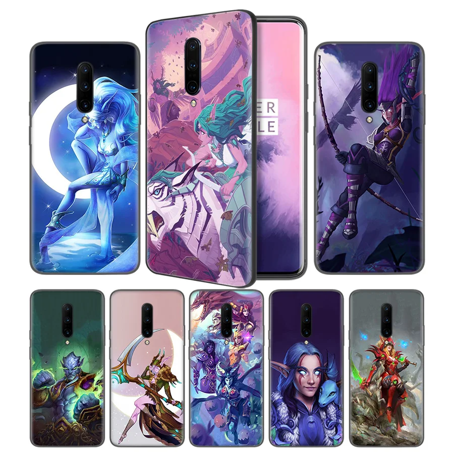 Wows World of Warcrafts Soft Black Silicone Case Cover for font b OnePlus b font 6