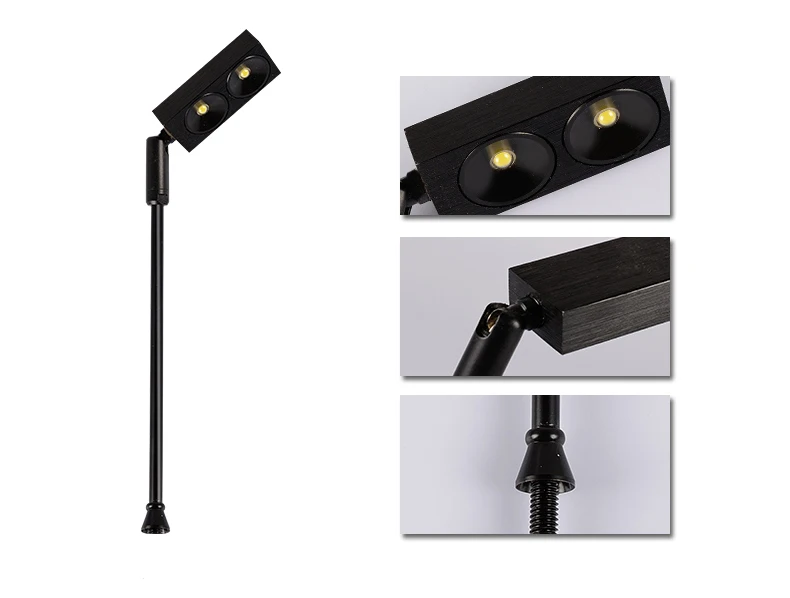 

Height 350MM 2w Adjustable Head Cree Led Showcase Light For Exhibition Display