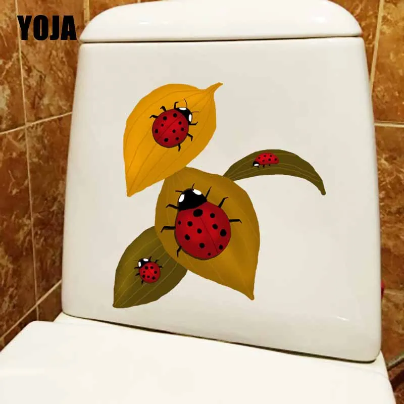 YOJA 21X22.1CM мультяшная Наклейка на стену для гостиной домашний декор туалетный