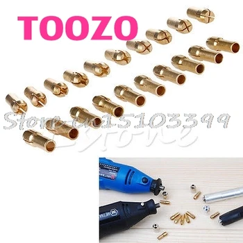 

10Pcs Drill Chucks Collet Bits Brass 0.5-3.2mm 4.3mm Shank fr Dremel Rotary Tool G08 Whosale&DropShip