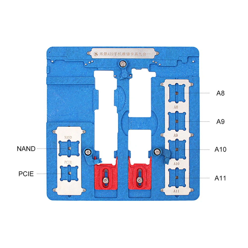A22 9in1 Phone Repair Motherboard Fixture PCB Holder For Iphone 5s/6g/6s/6p/6sp/7/7p/8/8p Remove Glue Jip DIY Iphone Repair Tool A22 9in1 Phone Repair Motherboard Fixture PCB Holder For Iphone 5s/6g/6s/6p/6sp/7/7p/8/8p Remove Glue Jip DIY Iphone Repair Tool