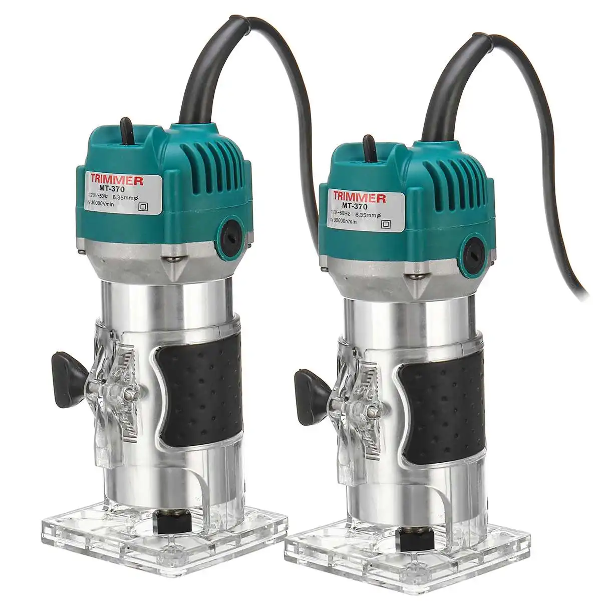 

110V/220V Electric Hand Trimmer for Woodworking Laminate Palms Wood Router Set 1/4'' Carving Machine Carpentry Power Tools 2200W