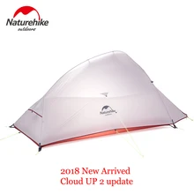 Naturehike открытый 2 Человек Палатка 20D капроновые, силиконовые CloudUp 2 Обновление Сверхлегкий Палатка с ковриком для пары пеших прогулок