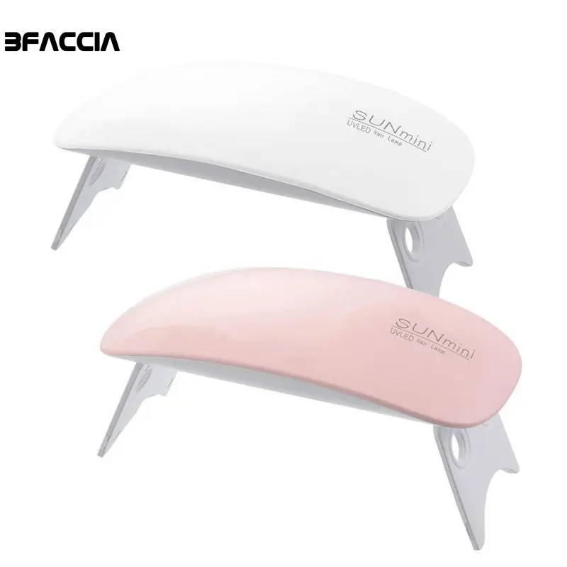 Bfaccia 6 Вт Мини Портативная лампа для ногтей Светодиодная маникюра USB машина лак