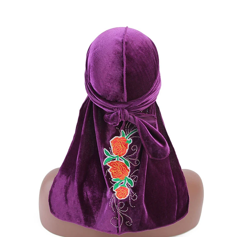 12 шт мусульманские женские бархатные банданы хиджаб тюрбан шляпы парики дюраг головной убор для байкеров головная повязка пиратская шляпа