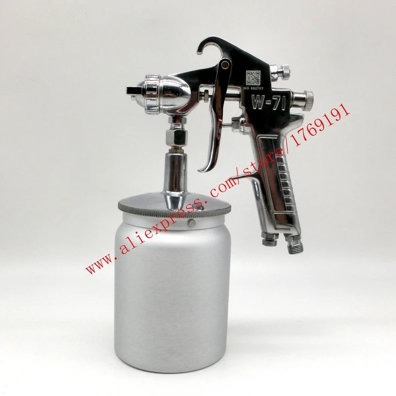 Japan HVLP W71 Manual W-71 Spray Gun Handle Paint 600ml 0.8/1.0/1.3/1.5/1.8mm Car Coat Furniture Painting Pistol | Инструменты