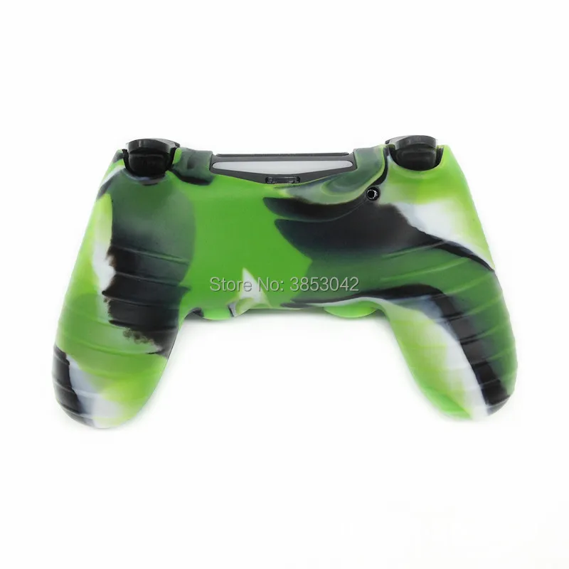 PS4 Soft Camouflage Silicone Cover Rubber Case For PS4 Controller Dualshock 4 Slim Pro(17)