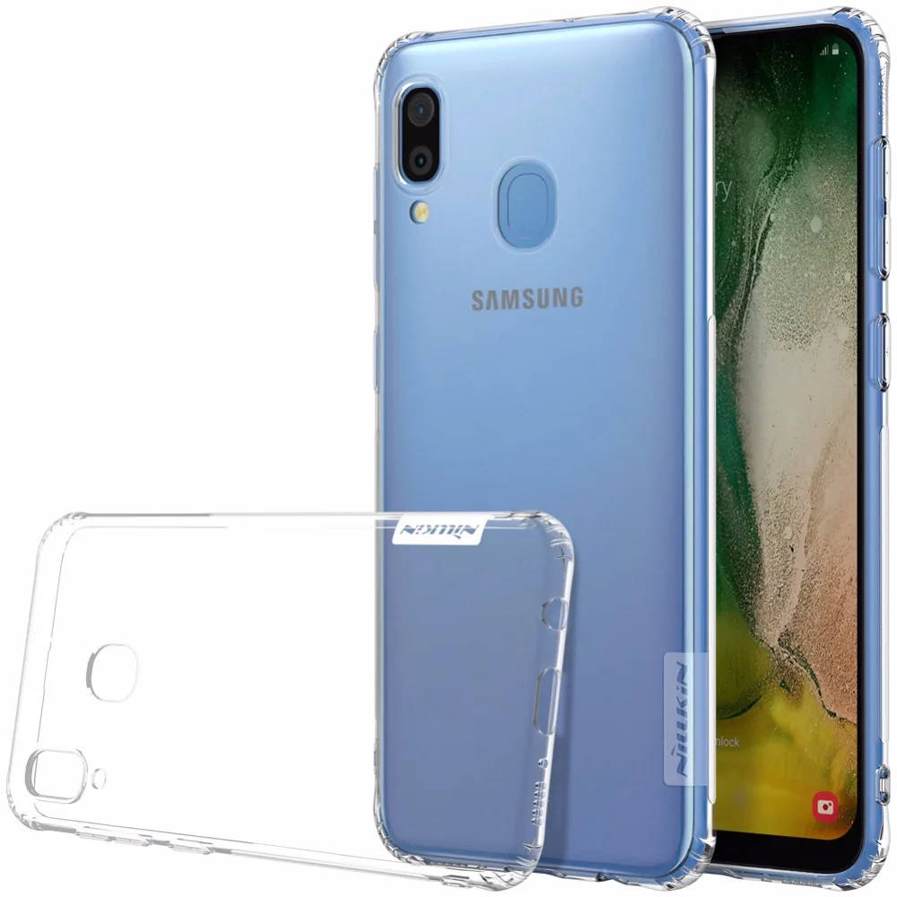 

Case For Samsung Galaxy A30 NILLKIN Nature TPU Transparent Case For Samsung Galaxy A30 Clear Soft Back Silicone Case