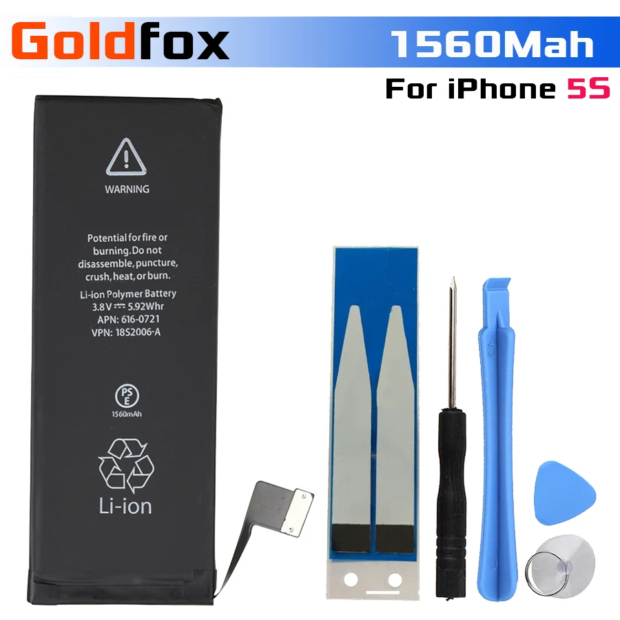 Аккумулятор для iPhone 5 5S 6 6 S 7 Plus литий-ионная Замена батареи сотового телефона акумуляторная батарея для iPhone 6 S+ Бесплатные инструменты