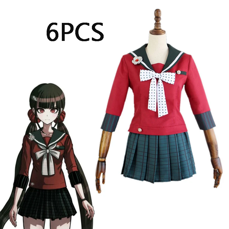 Женский костюм для косплея Danganronpa V3 Harukawa Maki японская форма игр верхняя одежда