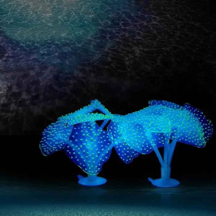 Аквариум светящиеся искусственные Медузы силиконовые искусственные водные растения флуоресцентные яркие Медузы аквариум Декор магазин