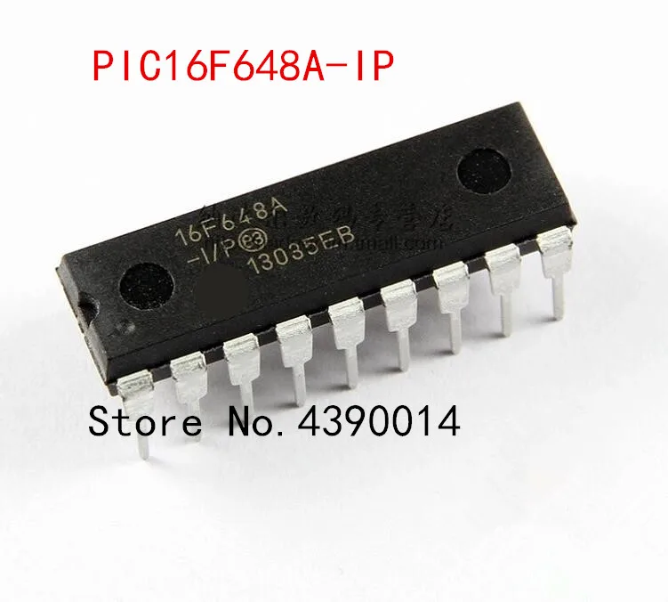 

10pcs/lot PIC16F648A-I/P DIP18 PIC16F648A-I/SO SOP18 PIC16F648A-I/SS SSOP20