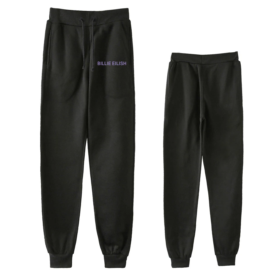 

New hot Foot Pants Hot Fashion Casual Pants BILIE EILISH Singer Print Women's Men's Sports Pants Loose Comfort Pants xxs-4xl