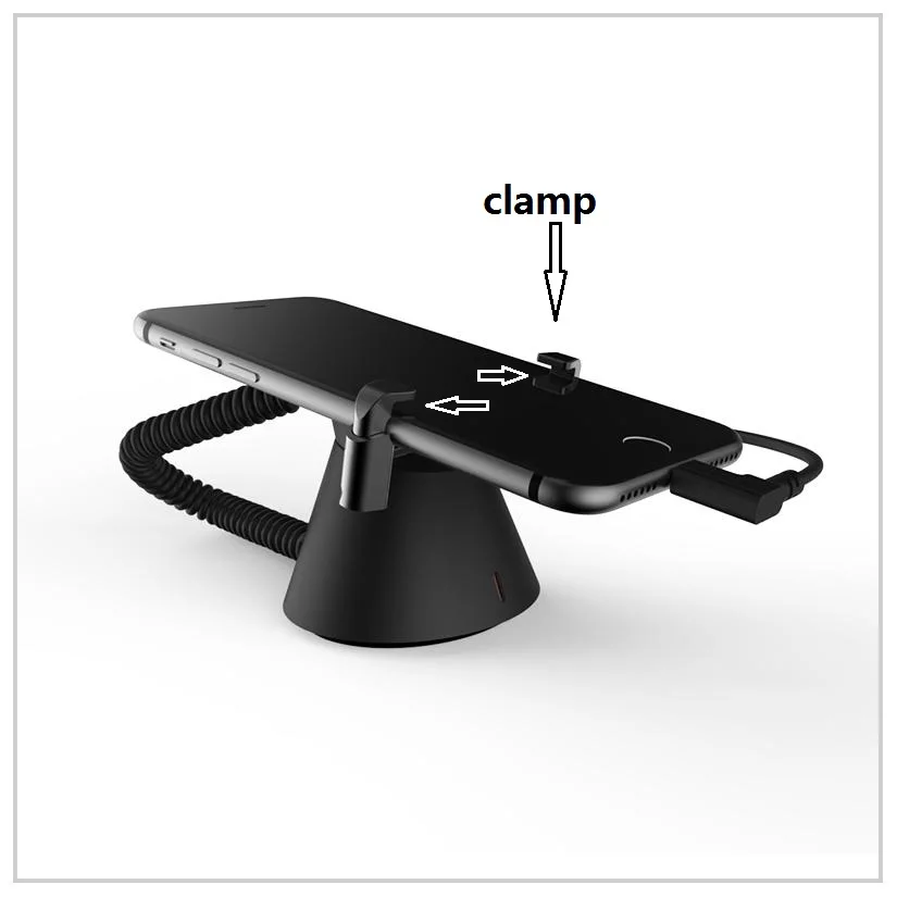 Type C with clamp Мобильный телефон выставочный Противоугонный охранный сигнальный Дисплей Подставка держатель с сигнализацией заряда - Цвет: Type C with clamp