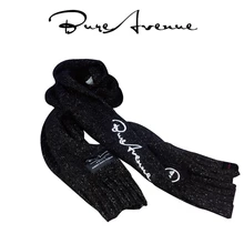 Фотография Bure Avenue Winter New Embroidery Scarves Men And Women Keep Warm Knit Wool Collar Outdoor