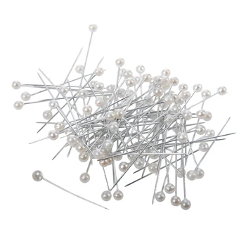 

5X 100pcs pearl pins white/ivory for wedding flowers/buttonholes/corsages