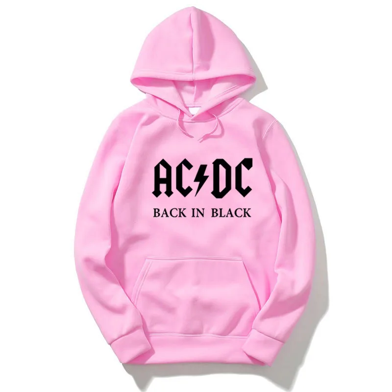 Новые зимние толстовки Мужская одежда мужской скейтборд пуловер Мода AC/DC Группа