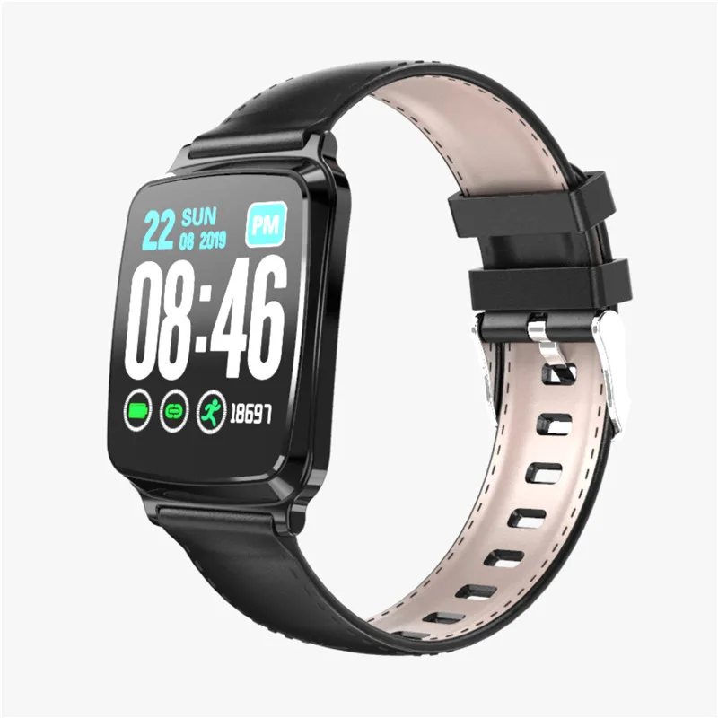 

Ravi M8S Ultra Thin Smart Watch with Leather Strap Elegant Style Men Women Electronics Smartwatch Sport Fitness Tracker Watch
