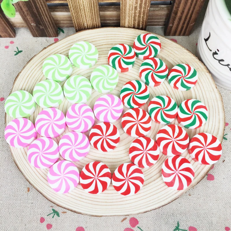 10 шт. разноцветная глина плоская спина кабошон Kawaii DIY крафтовое украшение