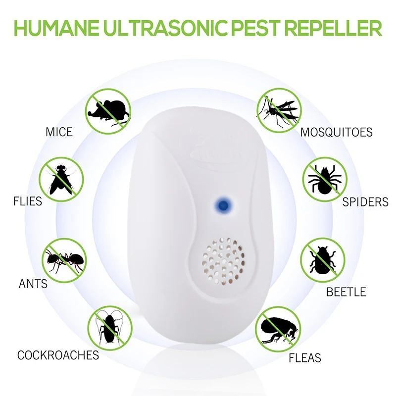 

Mouse Expeller Rodent Repellent White 5W Ultrasonic Electronic MINI Mosquito Dispeller Anti-Mosquito Device Insect Killer