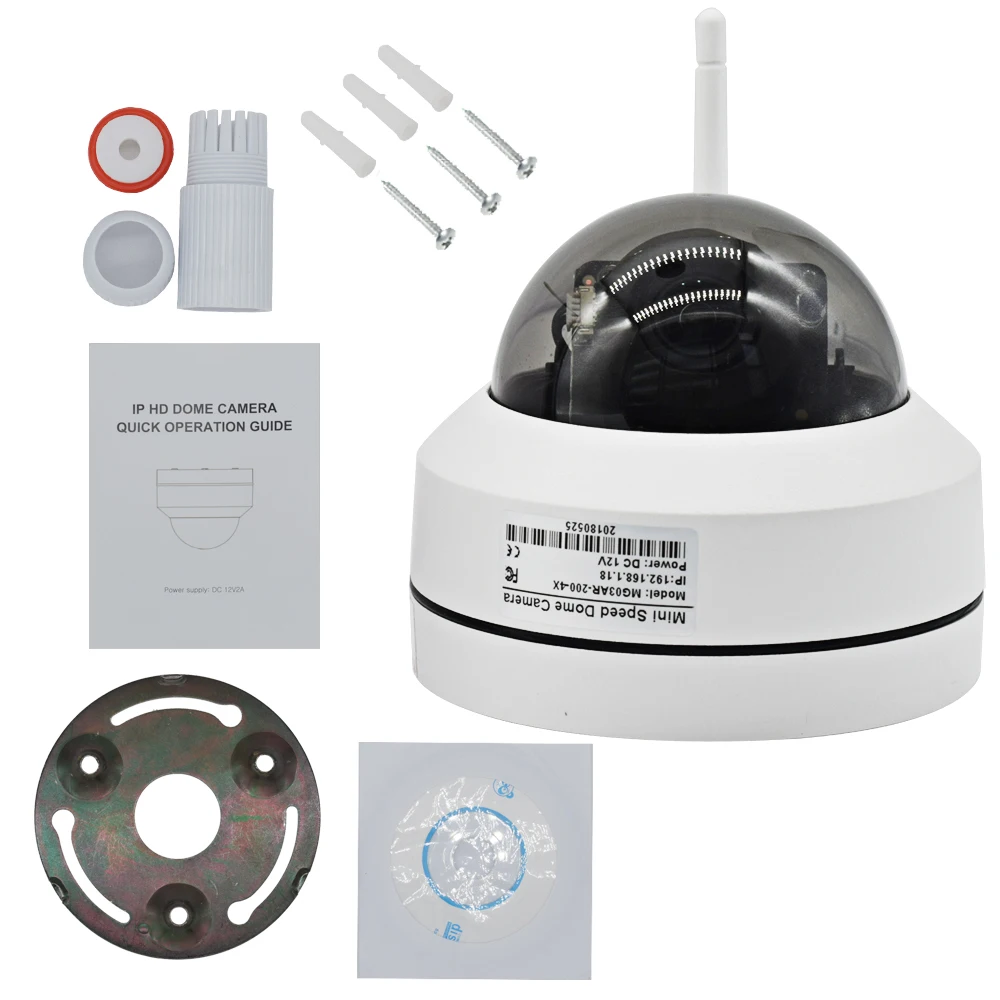 1080P WIFI IPZ камера беспроводная Ночная ИК 30 м купол Vandalproof водонепроницаемые камеры