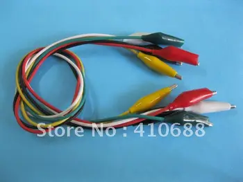 

20 Set Per Lot M 35mm Alligator Test Clip Lead 5 colors 50cm HIGH Quality HOT Sale