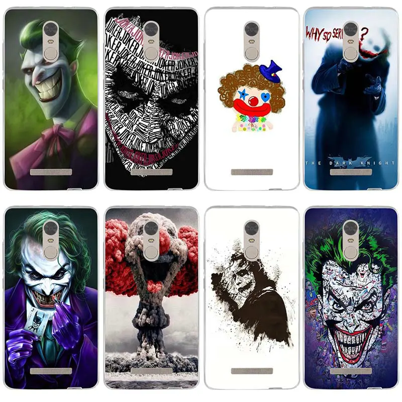 Joker The Killing Joke Face Soft TPU Phone Cases Transparent for Xiaomi Redmi Mi Note 2 3 3S 4X 4A 5 6 5S 5A 8 A1 Pro Plus | Мобильные