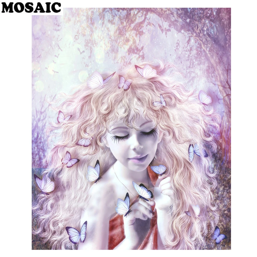 

full square/round diamond embroidery"cartoon elf" 5d diy diamond painting mosaic picture of rhinestones cross-stitch images