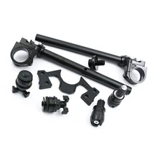 Подходит для KAWASAKI Ninja 250 300 08-12 13-17 регулируемая ручка бар конец клип-на вилка Настройщик гайка гвардии Pad Set