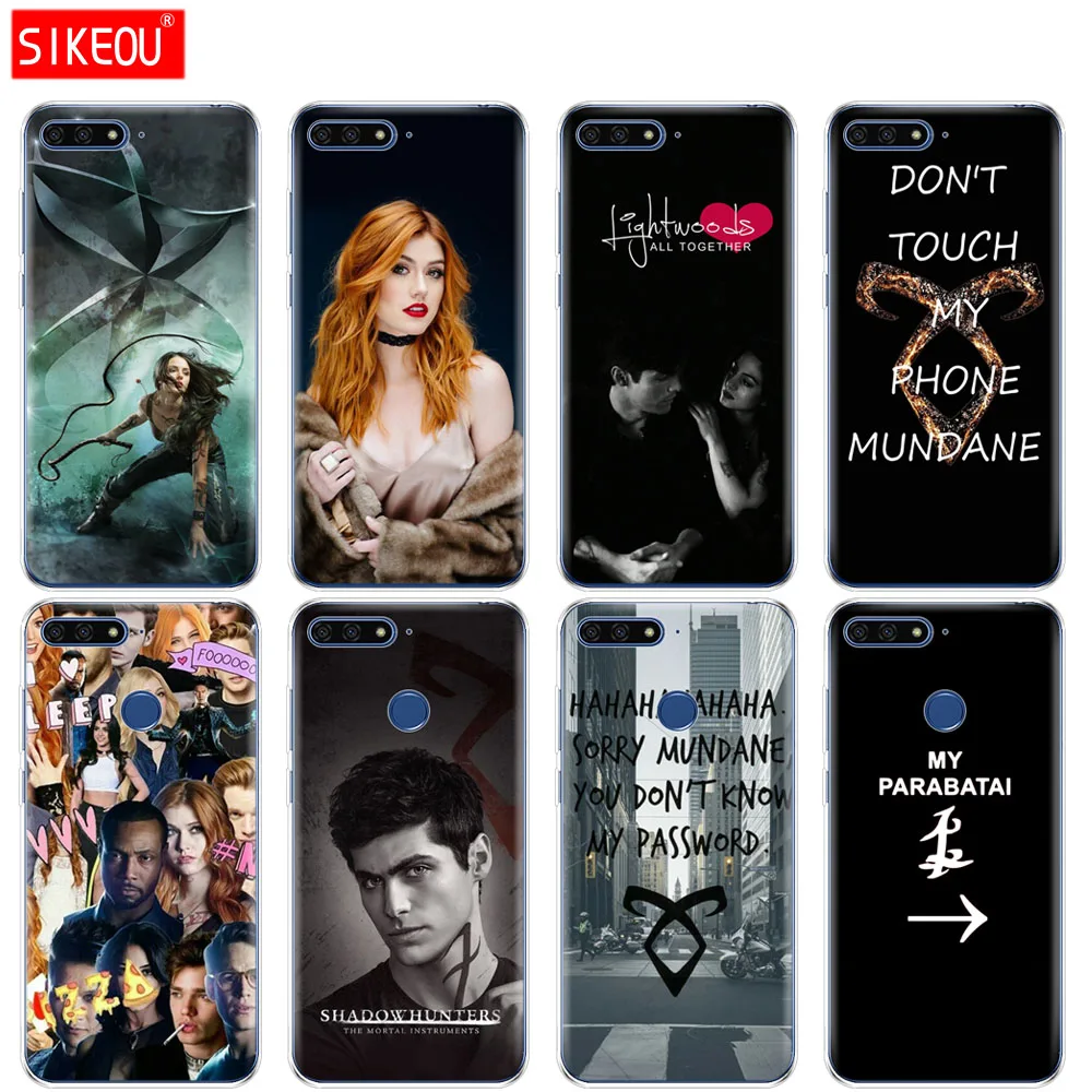 

Silicone Cover Phone Case For Huawei Honor 7A PRO 7C Y5 Y6 Y7 Y9 2017 2018 Prime shadowhunters tv show