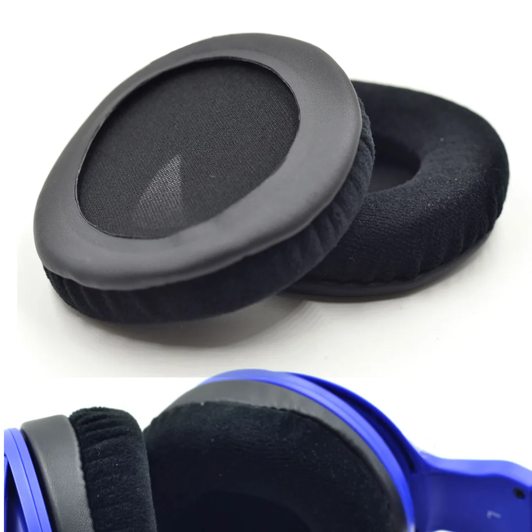 New Arrival 1 Pair Velour Black Ear Pads Universal Replacement Earphone