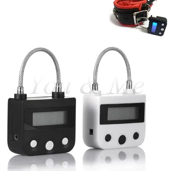 

New Time Lock Electronic Bondage Lock, BDSM Fetish Handcuffs Mouth Gag Chastity Timing Switch Adult Games Sex Toys for Couples