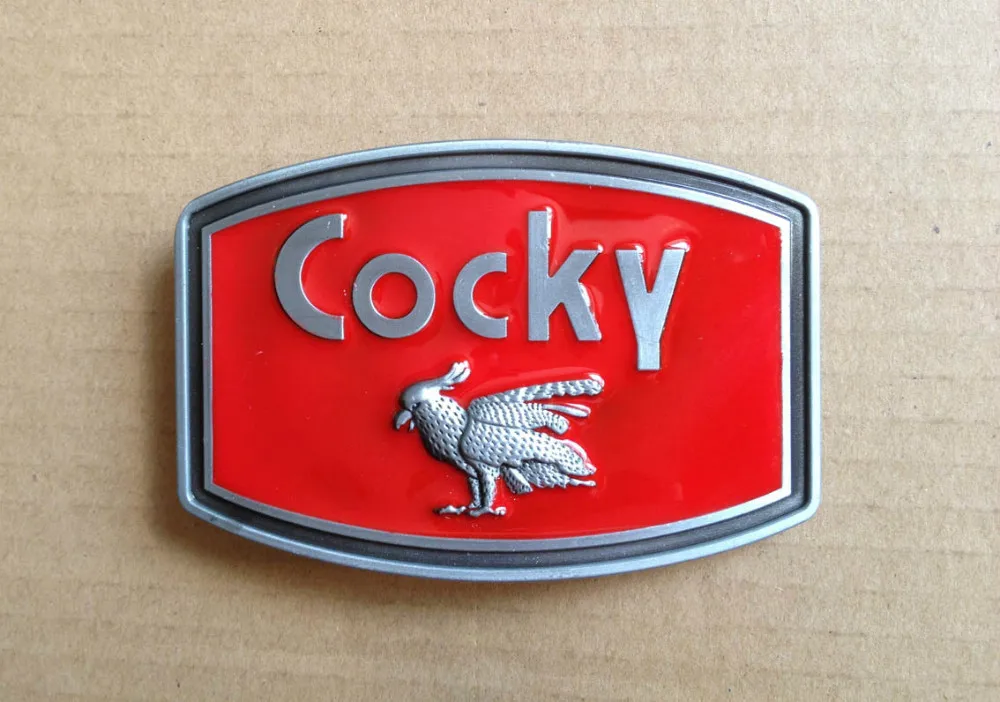 

Cocky belt buckle with pewter finish SW-B-001 suitable for 4cm wideth belt with continous stock