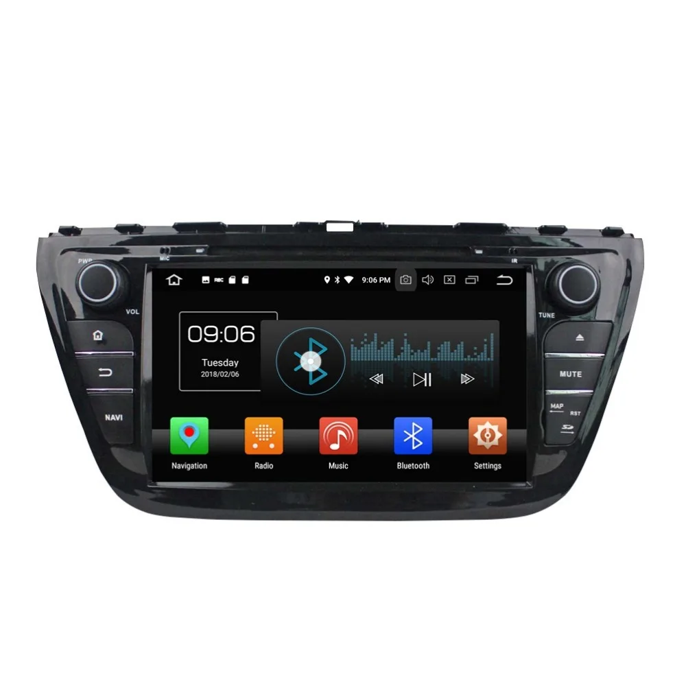 Top 2 din 8" Android 8.0 Octa Core Car DVD Multimedia GPS Navigation for Suzuki SX4 /S Cross 2014 Radio Bluetooth WiFi Mirror-link 2