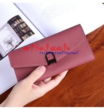 

by dhl or ems 200pcs Envelope Women Wallet new Designer Famous Brands PU Long Clutch Wallet Lady Clutch Coin Card Holder