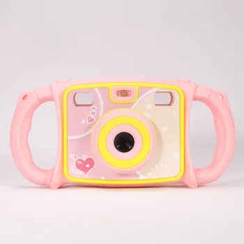 

Children HD Mini Digital Camera Dual Lens Shockproof Handles Gift Video Photography EM88