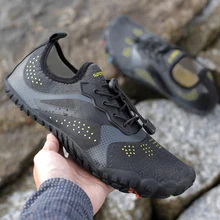 Унисекс Спорт на открытом воздухе Летняя женская обувь для плавания обувь с пятью носками легкие кроссовки Мужская водонепроницаемая пара дышащая Акваобувь